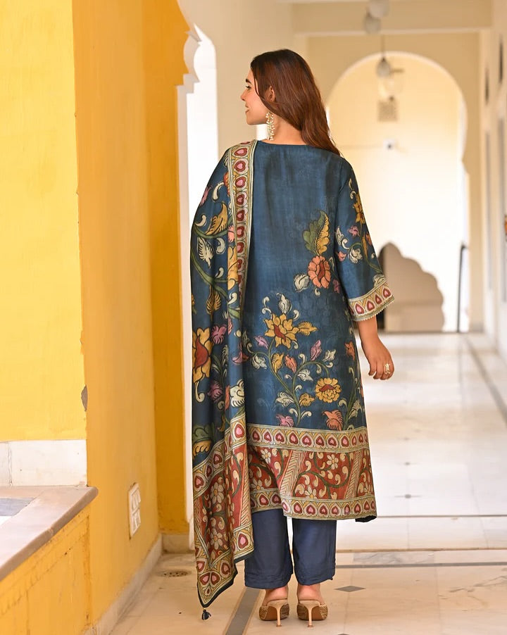 muslin printed kurta